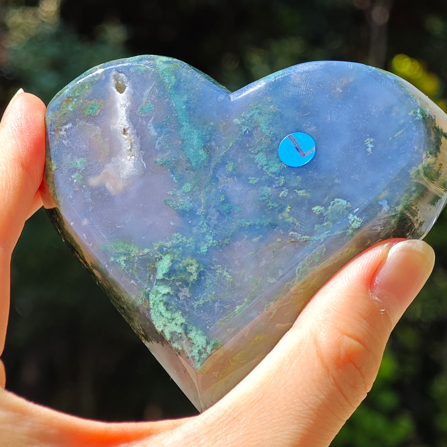 HQ Moss Agate Crystal Bowl