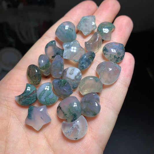 moss agate star moon