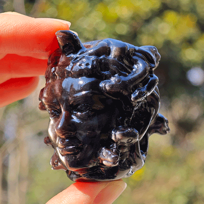 Wholesale Silver Obsidian Crystal Medusa