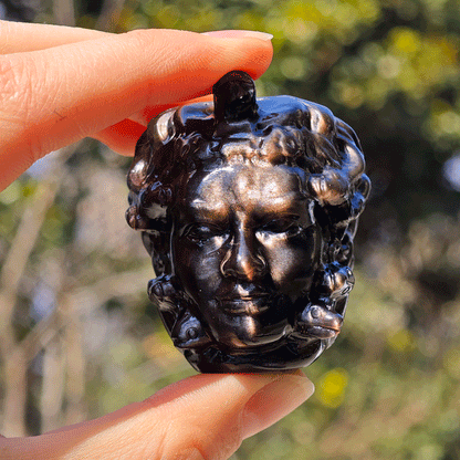 Wholesale Silver Obsidian Crystal Medusa