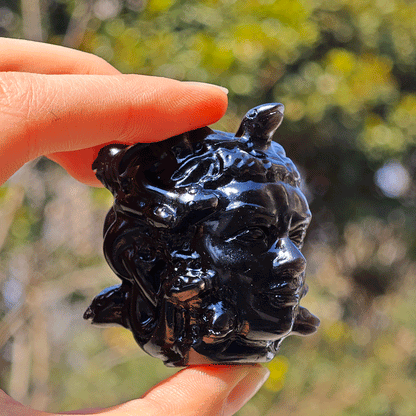 Wholesale Silver Obsidian Crystal Medusa