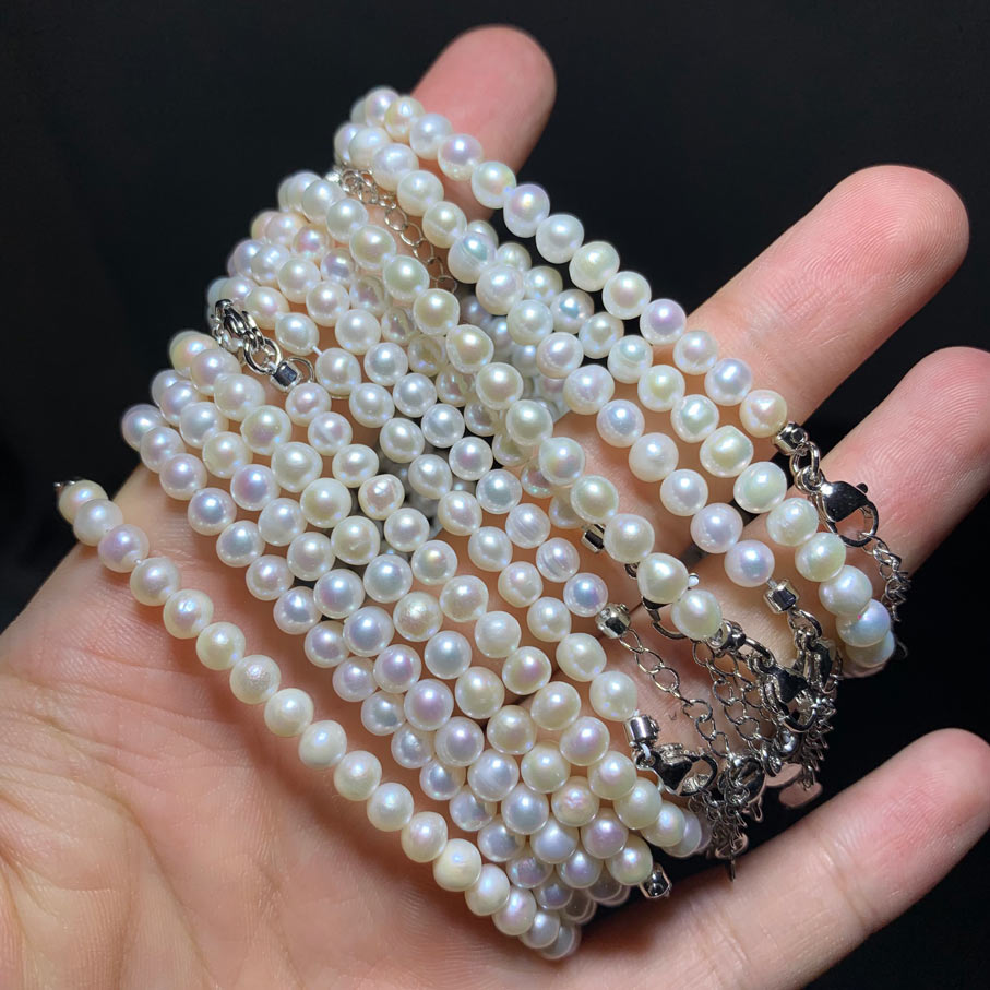 Wholesale Natural Pearl Crystal Bracelet