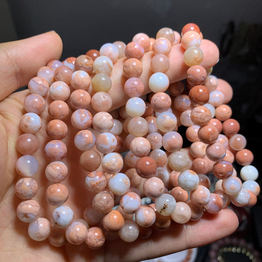 pink agate bracelet