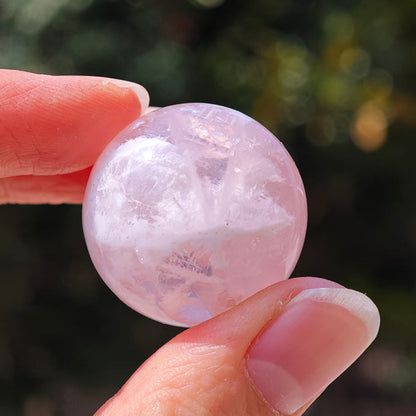 High Quality Pink Garden Qaurtz Crystal Sphere