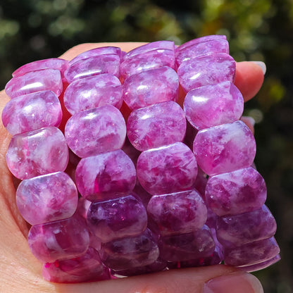 Wholesale Pink Lepidolite Crystal Bangle