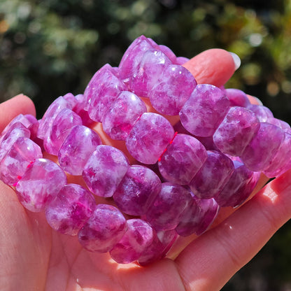 Wholesale Pink Lepidolite Crystal Bangle