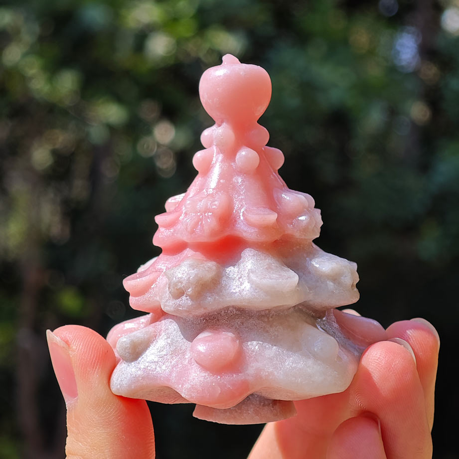 Wholesale Pink Opal Crystal Christmas Tree