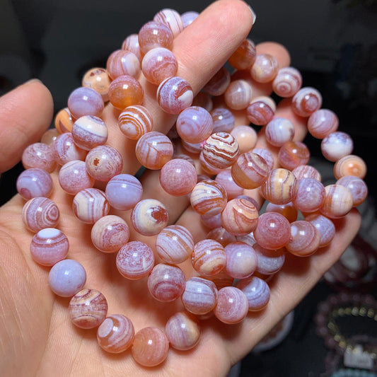 pink agate bracelet