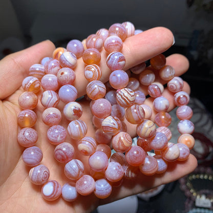 Wholesale Pink Agate Crystal Bracelet