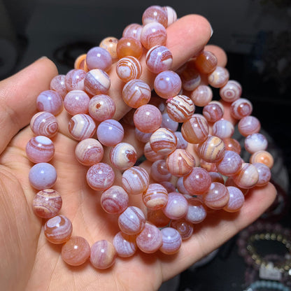 Wholesale Pink Agate Crystal Bracelet