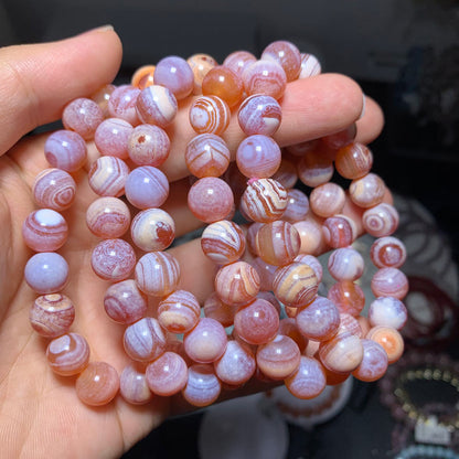 Wholesale Pink Agate Crystal Bracelet