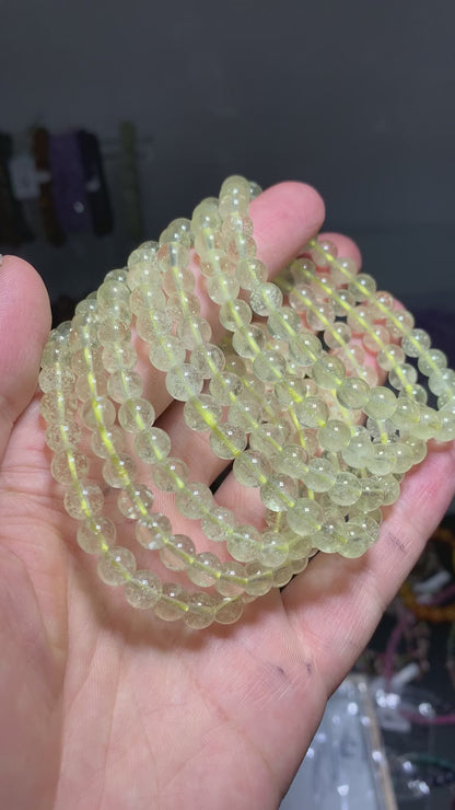 Wholesale Natural Libyan Desert Glass Crystal Bracelet