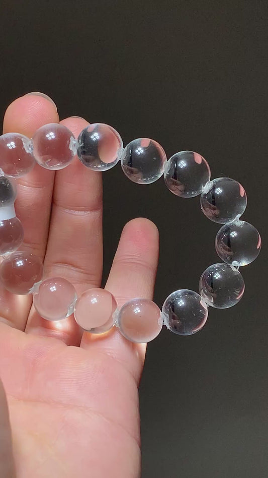Clear Quartz Ox-nose hole bracelet( Dm for actual price)