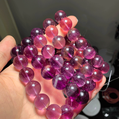 Wholesale Big Purple Fluorite Crystal Bracelet