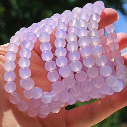 Wholesale Purple Chalcedony Crystal Bracelet