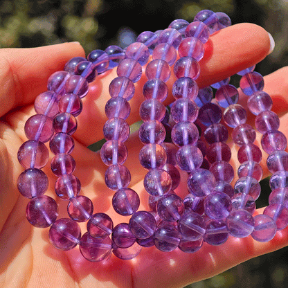 Wholesale Purple Fluorite Crystal Bracelet