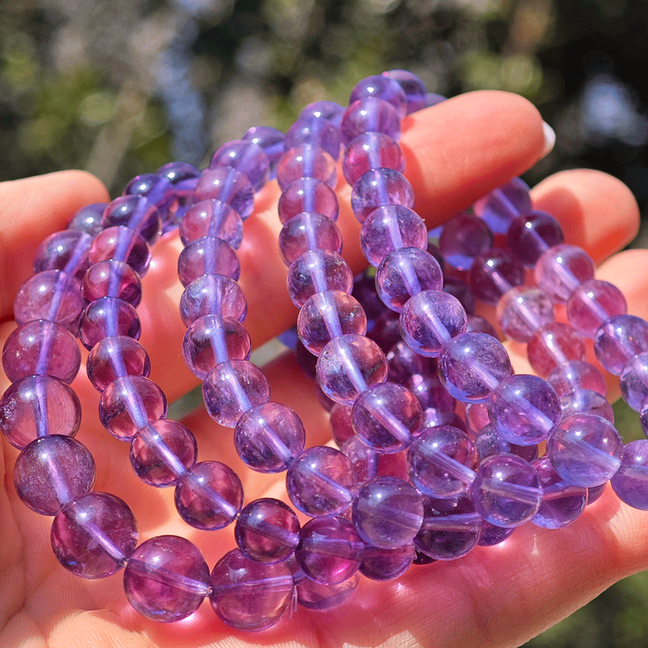 Wholesale Purple Fluorite Crystal Bracelet