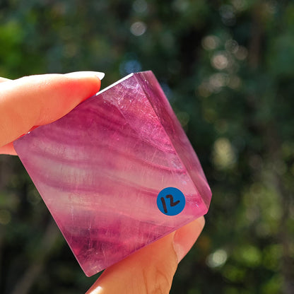 HQ Purple Fluorite Crystal Cube