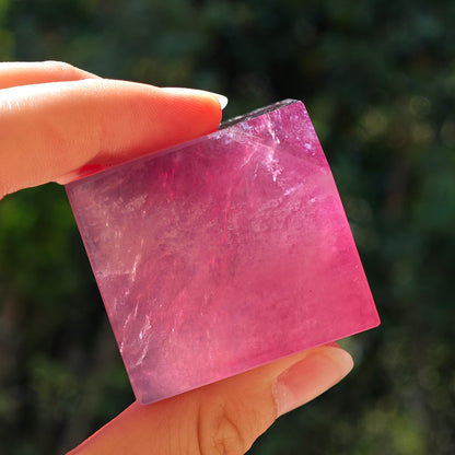 HQ Purple Fluorite Crystal Cube