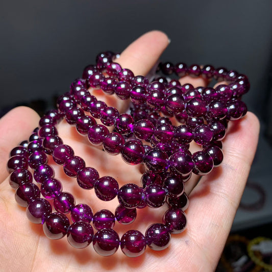 Wholesale Purple Garnet Crystal Bracelet