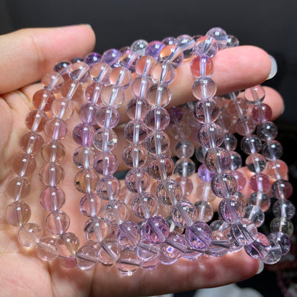 Wholesale Lavender Herkimer Diamond Crystal Bracelet