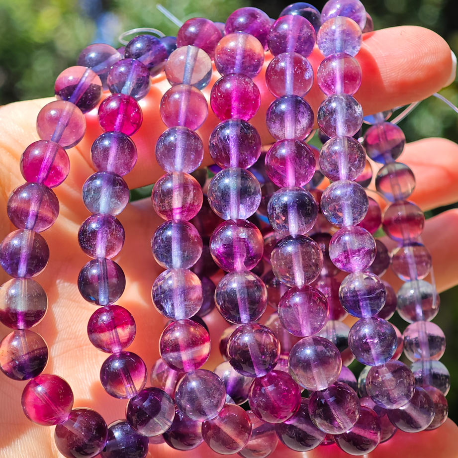 Wholesale  HQ Stripe Fluorite Crystal Bracelet