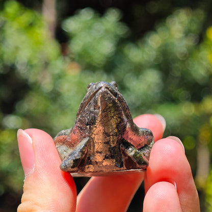 Wholesale Pyrite Crystal Frog