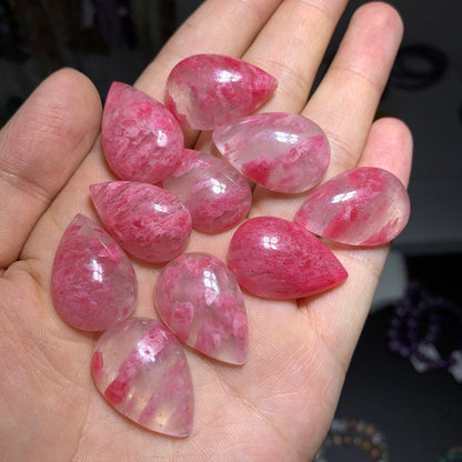 Wholesale Clear Pink Rhodonite Crystal Teardrop