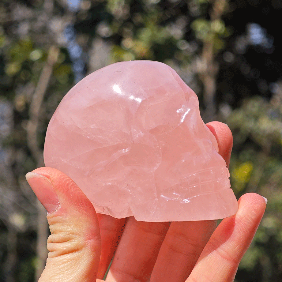 Wholesale Rose Quartz Crystal Skull