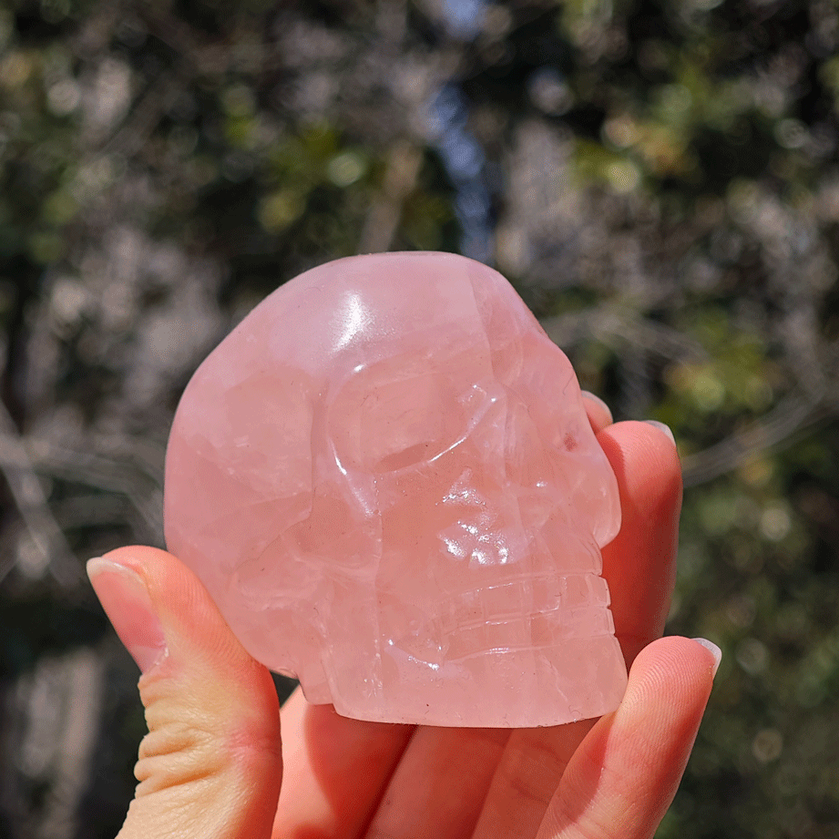 Wholesale Rose Quartz Crystal Skull