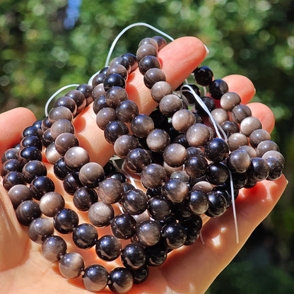 Wholesale Silver Obsidian Crystal Bracelet