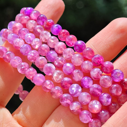 Wholesale Small Gme Lepidolite Crystal Bracelet