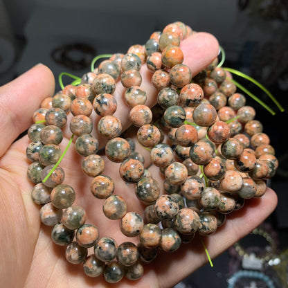 Wholesale Unakite Jasper Crystal Bracelet