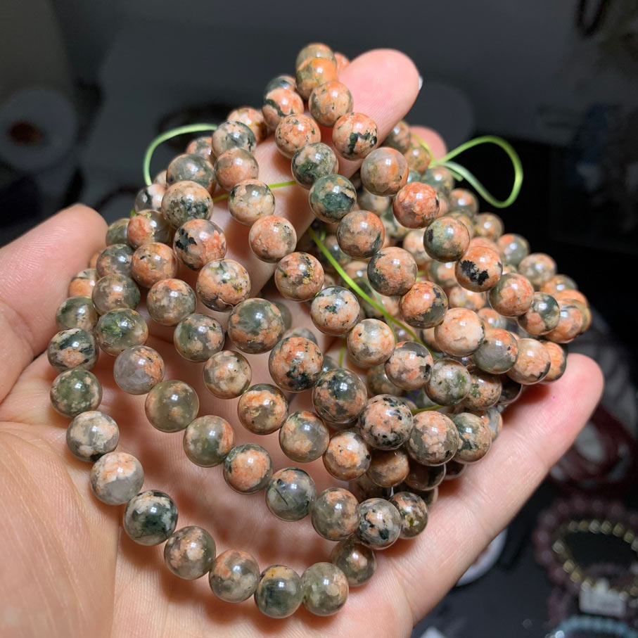 Wholesale Unakite Jasper Crystal Bracelet