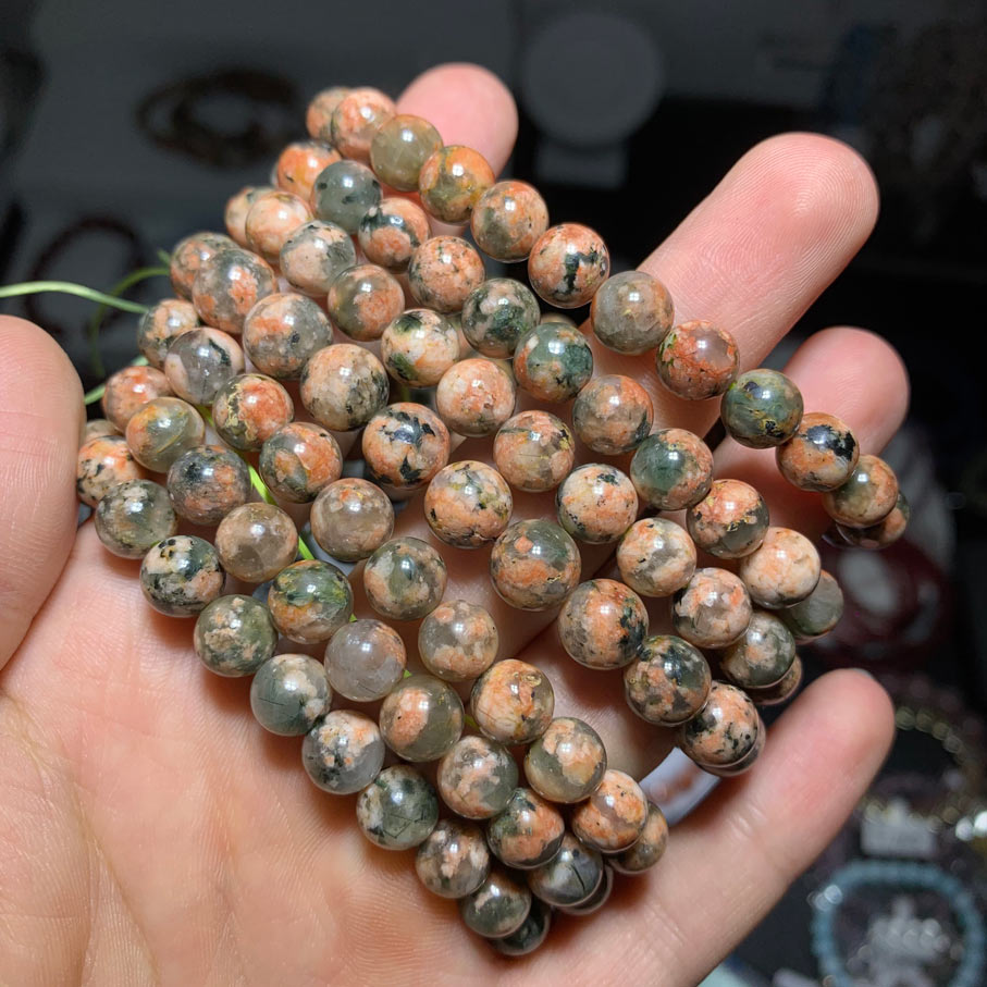 Wholesale Unakite Jasper Crystal Bracelet